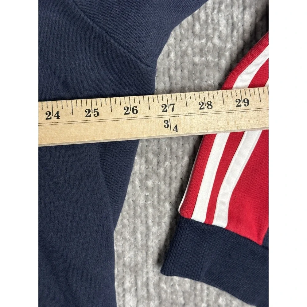 Vintage Adidas Red Bull New York Hoodie Men's 2XL Blue Red Pullover Racing